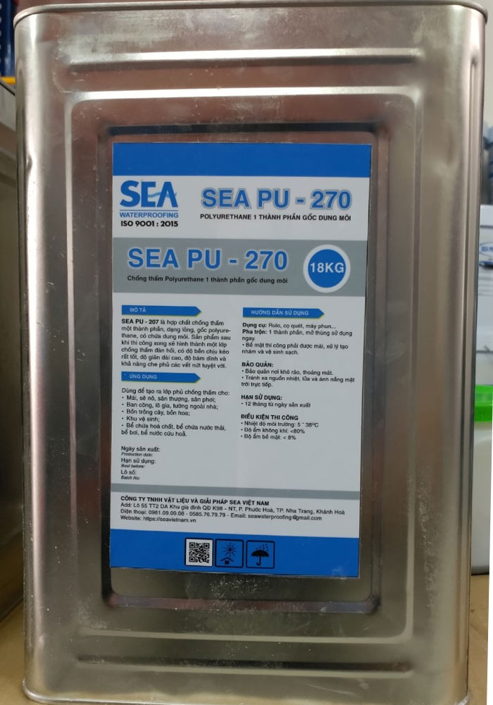 SEA PU-270 chống thấm Polyurethane gốc dung môi 1 thành phần ...